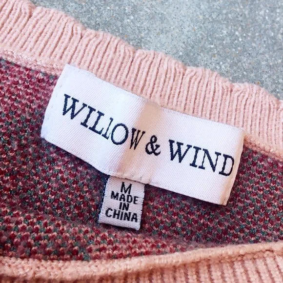 Dustry Rose Cropped Sweater - Willow & Wind - Picture 4 of 5